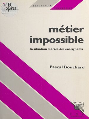 cover image of Métier impossible